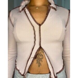 Long Sleeve V-cut Summer Top